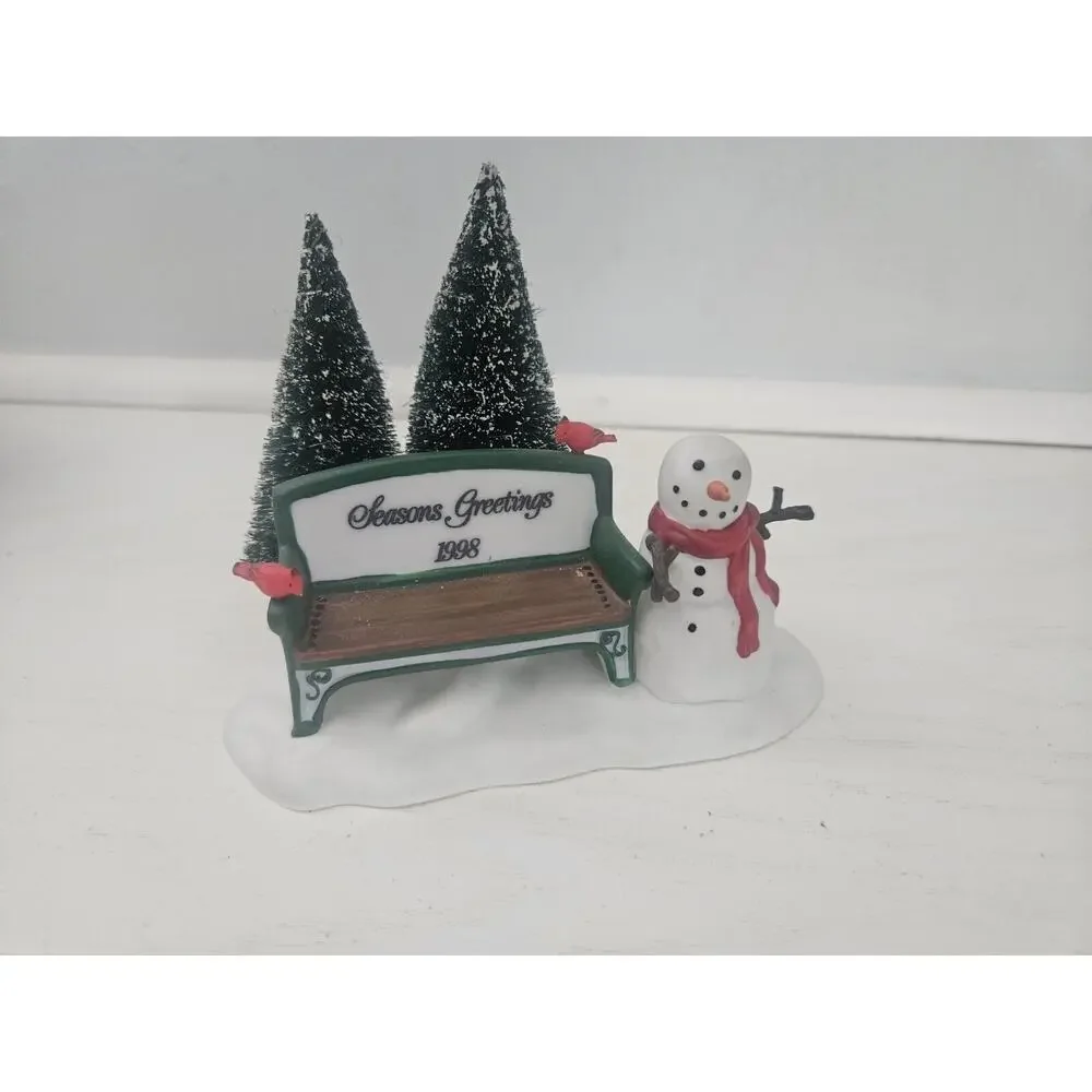 Department 56 Heritage Village Accessory‎ OUR OWN VILLAGE PARK BENCH With Box